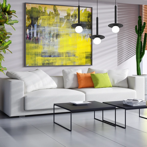 Lampa wisząca FUTURA, MLP8914, czarny/biały, 3x7W G9