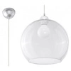 Szklana lampa wisząca BALL SL.0248 Transparentna 1xE27
