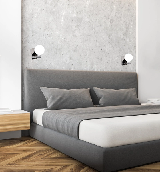 Kinkiet RAISA, 21-01375, chrom/biały, 1x40W G9