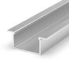 Profil LED P14-2 wpuszczany 200cm szer. 20mm | do osłonek C15 | srebrny