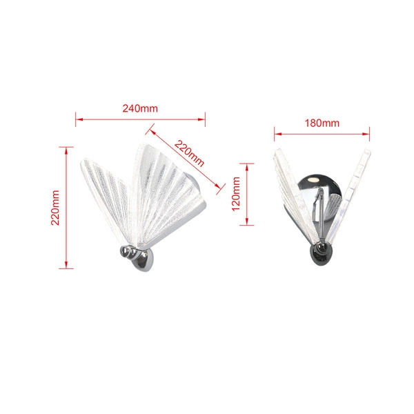 Mariposa kinkiet chrom