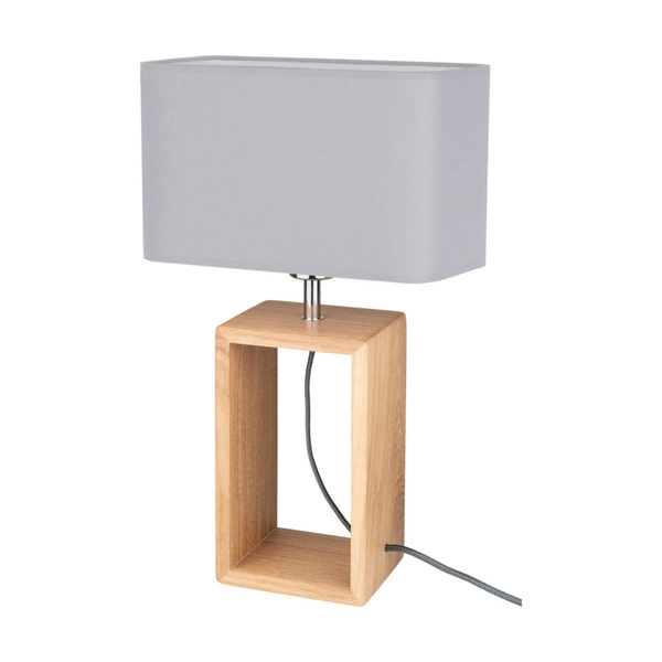 Cadre Lampa Stołowa 1xE27 Max.25W Dąb Olejowany/Czarny/Szary 7711174