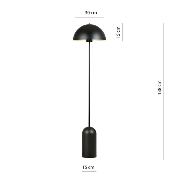 Lampa podłogowa Emibig KAVA LP1 Czarny 1307/LP1