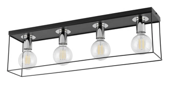 Lampa Sigma VOX 4 Plafon czarny/srebrny 40701
