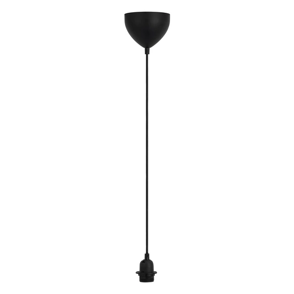 Zestaw do lampy wiszącej Basic E27 60W Plastik | Czarny