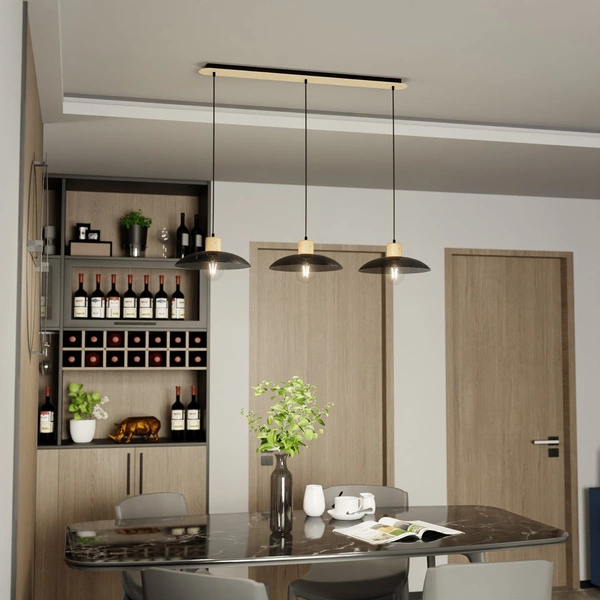 Lampa wisząca Emibig KOBE 3 Czarny 1318/3