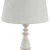 Lampa stołowa ROKSANA WHITE biały antyczny/szary śr. 22cm