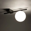 Designerska smukła lampa sufitowa plafon G9 13cm PIK I | czarny 10299