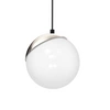 Lampa wisząca SFERA, MLP4673, czarny/chrom/biały, 1x40W E14