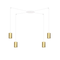 Lampa wisząca Emibig TRAKER 4 WH/GOLD 527/4