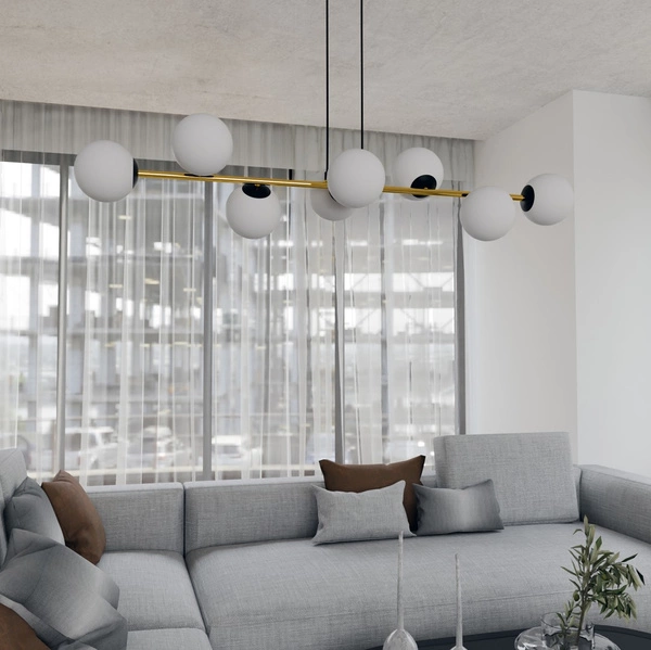 Lampa wisząca Emibig GRAVITY 8 BL OPAL 1241/8