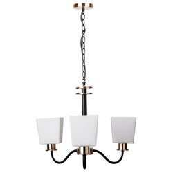Lampa wisząca SCHUBERT 33-74232 czarny/złoty/biały 3x40W E27