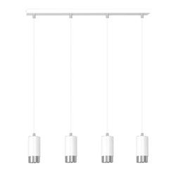 Lampa wisząca Emibig FUMIKO 4 WH/CHROME 814/4
