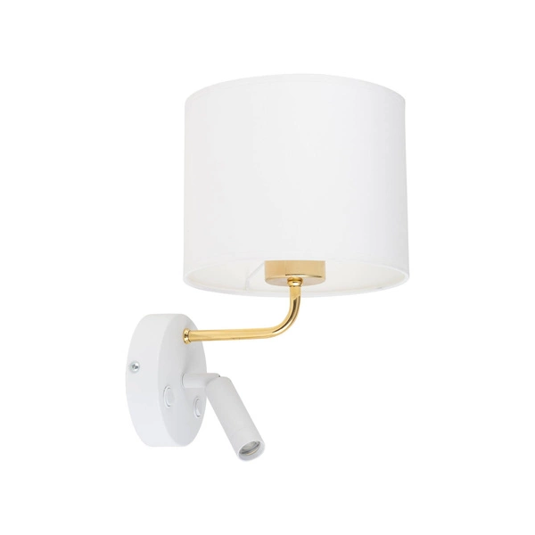 RICHI WHITE/GOLD KINKIET 1xE27+1xG9 1370
