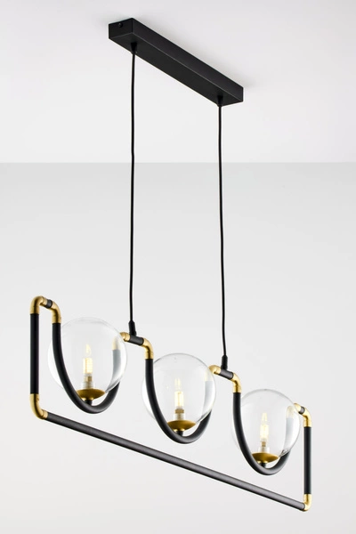 Nowoczesna Lampa wisząca HANZA wys. 30-100cm 3xG9 14W IP20 | Złoty