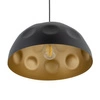 Lampa wisząca HEMISPHERE HIT L BLACK - GOLD śr. 50cm E27 | czarny/złoty 10703