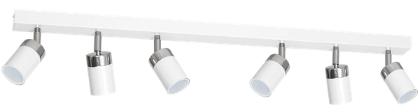 Lampa sufitowa nowoczesna reflektorek spot JOKER VI biały szer. 90cm