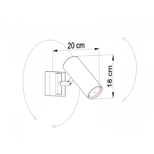 Nowoczesna lampa sufitowa DIREZIONE 1 SL.0495 Biała 1xGU10
