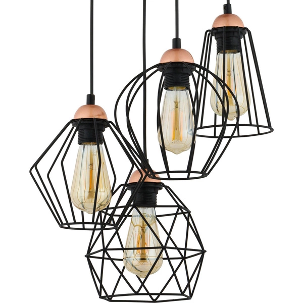 Nowoczesna lampa wisząca GALAXY 1643 czarny/miedziany 1643