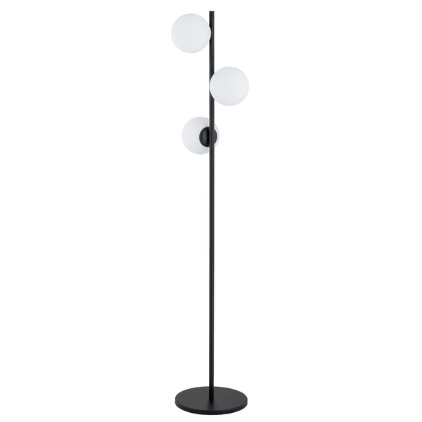 Lampa stojąca ALFA MALAGA CZARNA & BIAŁA 3xE14 32cm | 9288