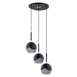 Miltona black silver op. ośw. 3 pł 38cm | 62419