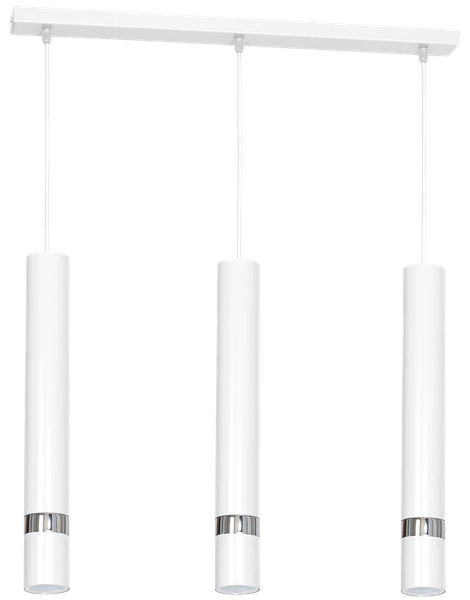 Lampa wisząca JOKER, MLP1348, biały/chrom, 3x8W GU10