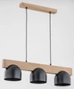 Lampa wisząca ALFA GROS DREWNIANA 3xE27 15cm | 62089