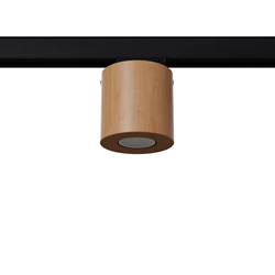 Plafon ORBIS naturalne drewno GU10 3000K 7W 510lm #B