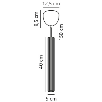 Lampa wisząca VICO GU10 Metal | Czarny