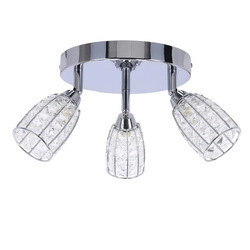 Lampa sufitowa SHIBA, 98-13408, chrom/transparentny, 3x15W G9