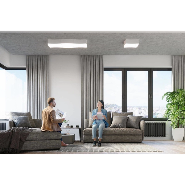 Plafon SQUARE 1, SL.1054, biały, 2x60W E27