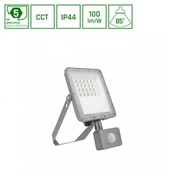 NOCTIS MAX CCT NAŚWIETLACZ 20W CCT 230V IP44 217x131x53mm SZARY CZUJNIK RUCHU 5 LAT GWARANCJI