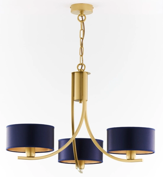 Klasyczny Żyrandol ARTHUR wys. 71cm 3xE27 15W IP20 | złoty połysk