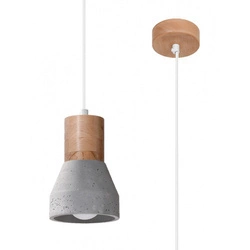 Lampa wisząca QUBIC SL.0964 szara 1xE27