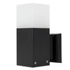 Stylowy kinkiet zewnętrzny E27 wys. 20cm CUBE CB-K BL | czarny