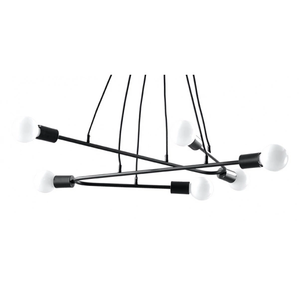 Lampa wisząca ASTRAL 6 SL.0617 czarna 6xE27