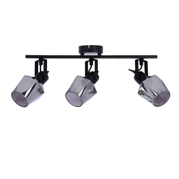 Lampa sufitowa RANDI, 93-13378, czarny/dymiony, 3x15W E14