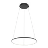 Lampa wisząca CIRCOLO LED szer. 60cm 21W barwa ciepła 3000K | czarny 10812