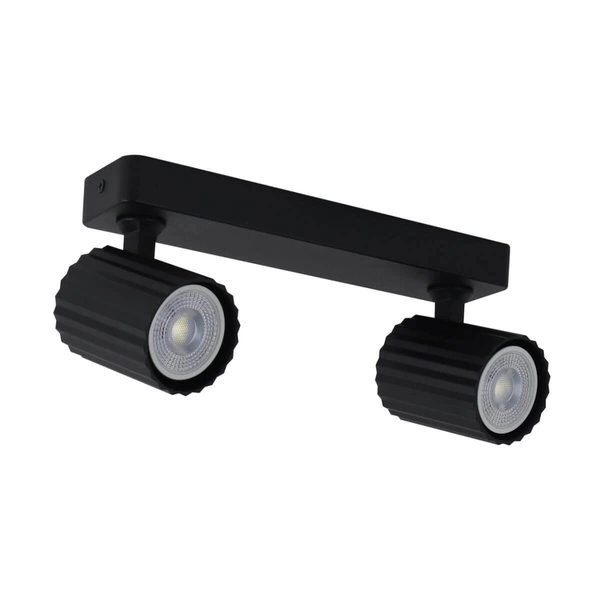 Lampa sufitowa, spot Tokio 2, czarna, 2x50W GU10