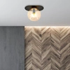Lampa sufitowa Emibig PLAZA 1 Czarny/MIODOWY 1120/1