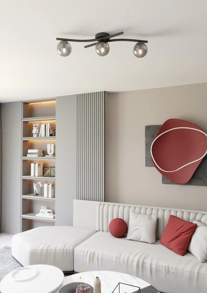 Lampa sufitowa Emibig OPUS 3 BL GRAFIT 1391/3