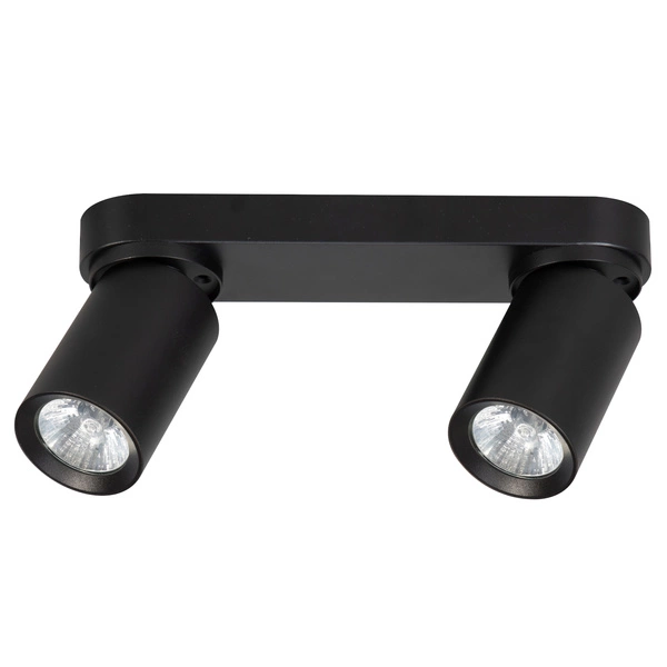 Lampa reflektor sufitowy ALFA FLEX CZARNY 2xGU10 26cm | 59029