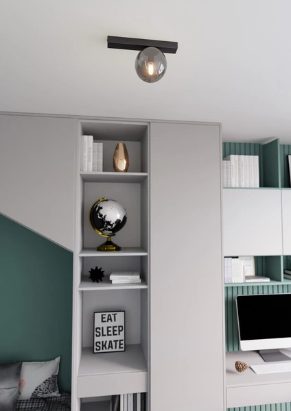 Lampa sufitowa Emibig FIT 1 Czarny/GRAFIT 1122/1