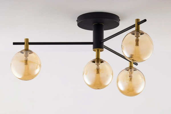 Nowoczesna Lampa sufitowa FIGARO wys. 34cm 4xG9 14W IP20 | Złoty