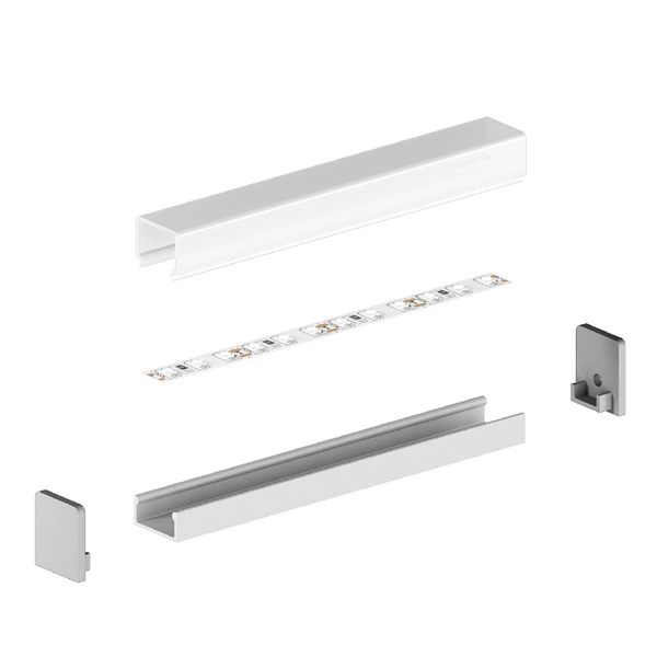 Profil LED P4-1 200cm szer. 15mm | do osłonek C1/C4/C11/C13 | srebrny