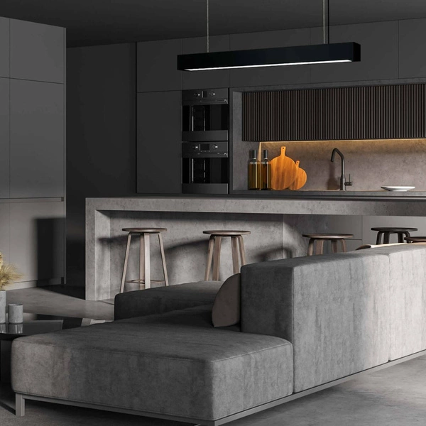 Lampa liniowa wisząca IBROS 93cm 24W LED zmienna barwa CCT | czarny