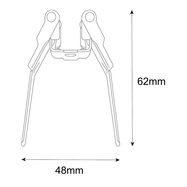 Uchwyt montażowy podtynkowy Magnetic Slim