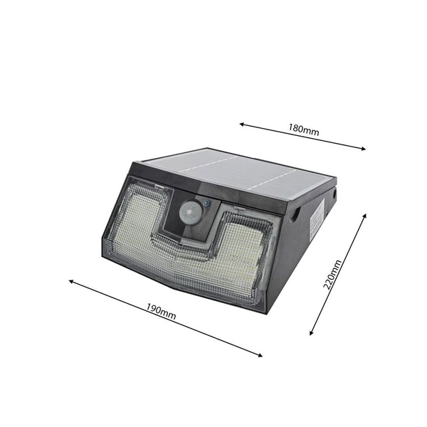 Lampa Solarna Transformer 7W barwa neutralna 4000K z czujnikiem ruchowo zmierzchowym EKO1991