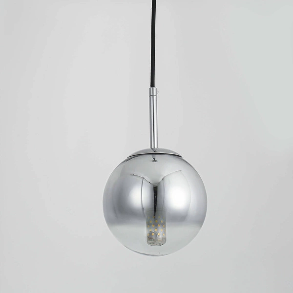 Lampa wisząca PALLA, mała, chrom, 1x40W E14