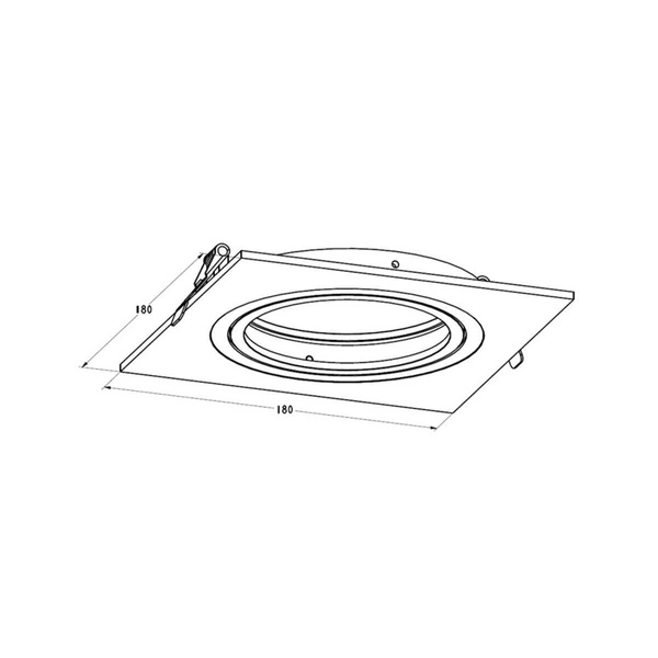 LAMPA SUFITOWA BOXY DL 1 BIAŁY